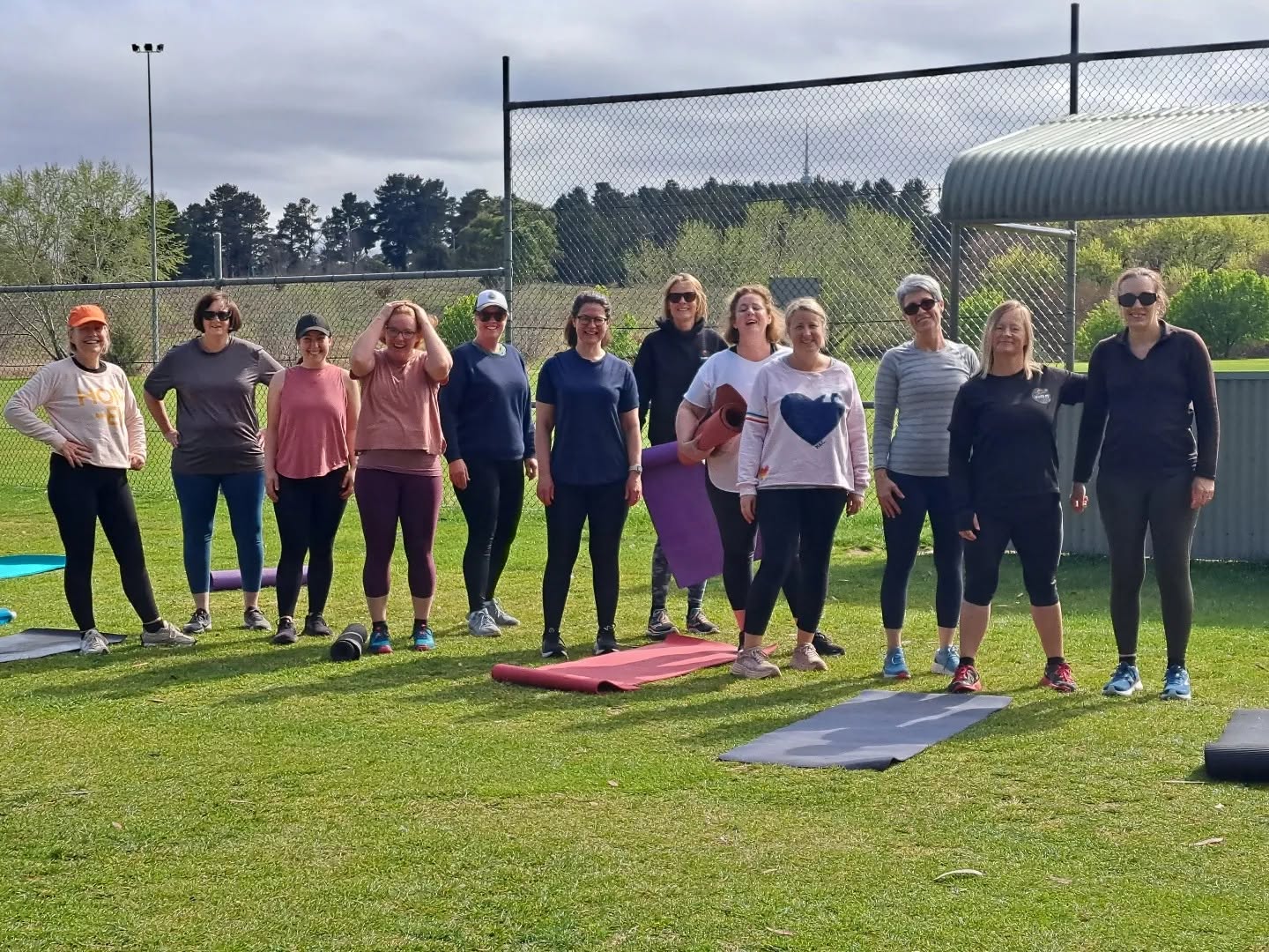 Women smiling after a group fitness session in Canberra